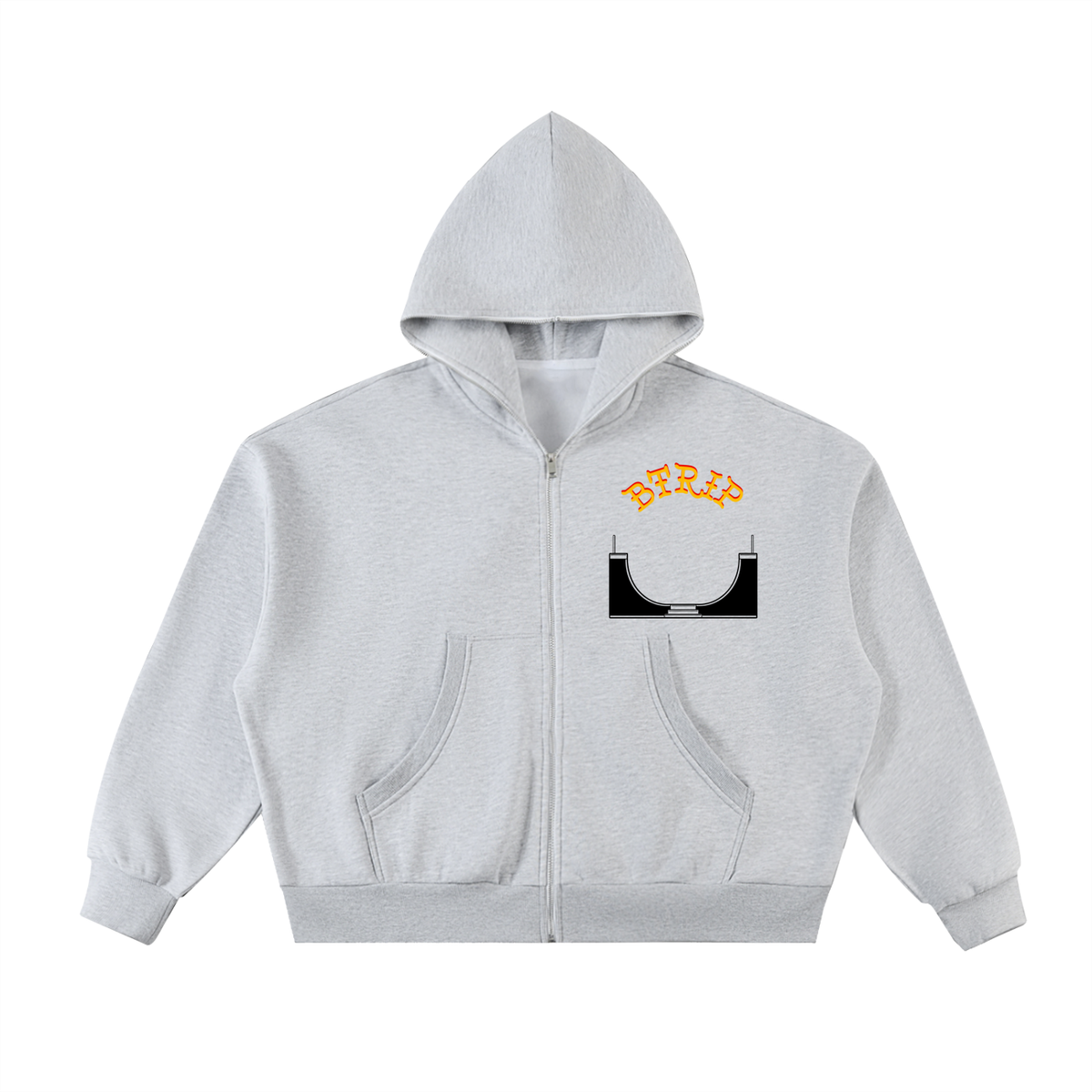 RVMP RVMP RVMP - Fleeced Full-Zip Boxy Hoodie