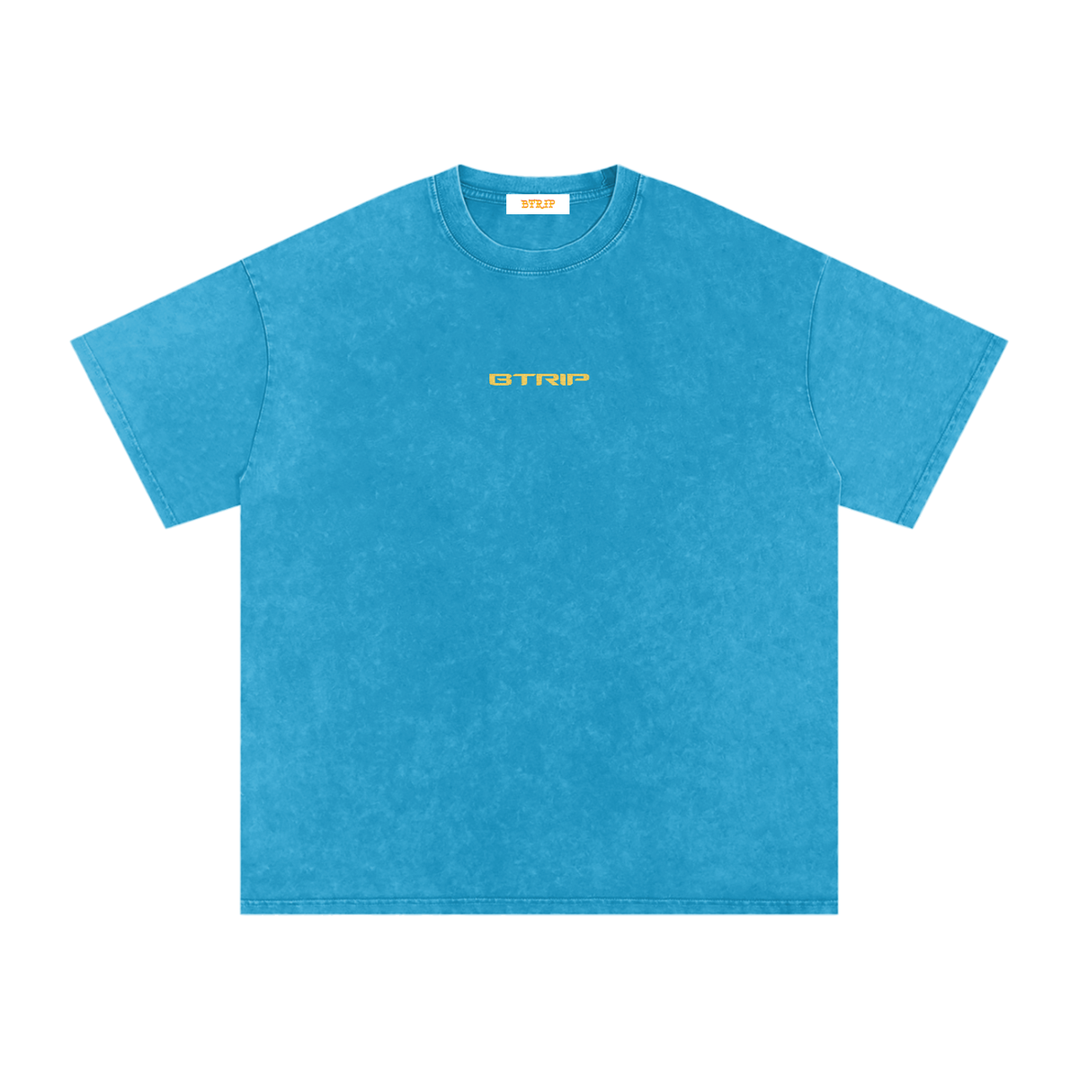 ROCK WITH U - Snow Washed Oversized Cotton T-Shirt