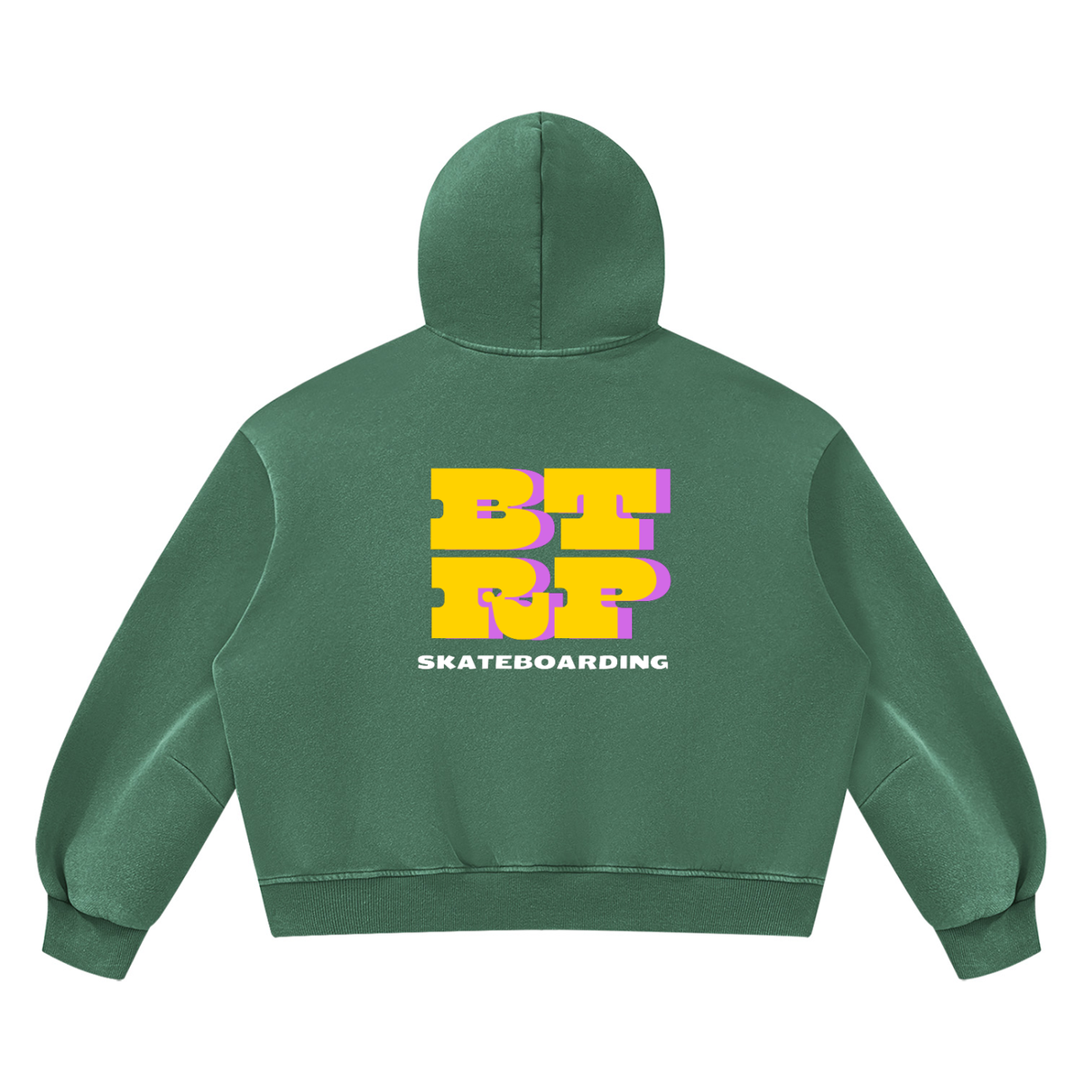 UNBREVKVBLE BTRP - Unisex Vintage Wash Boxy Fleece Hoodie