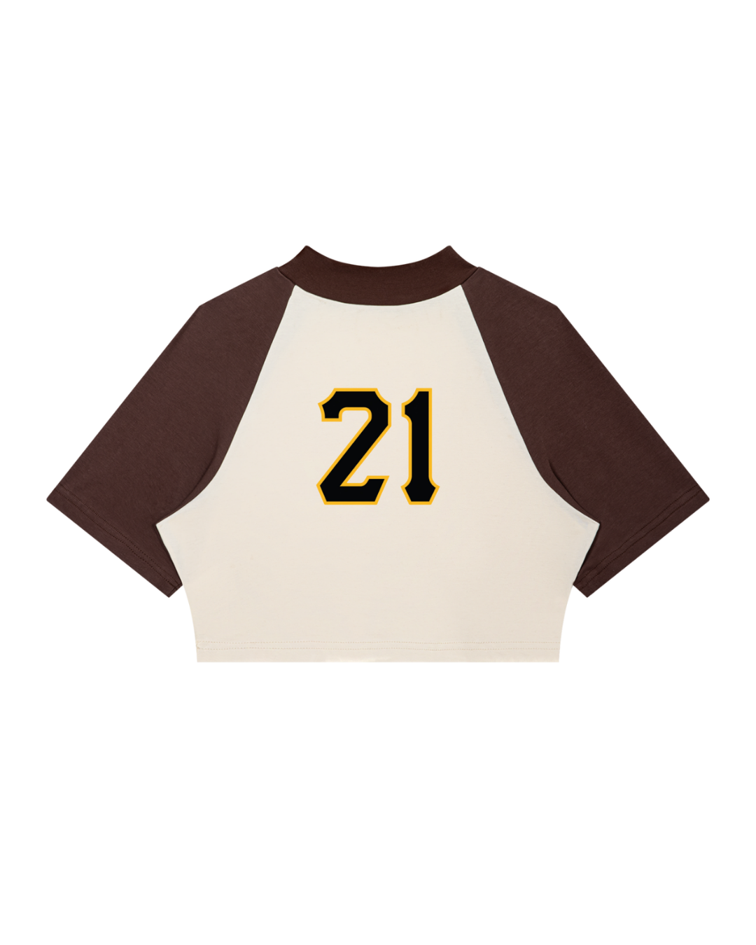 PIRVTES | Color Block Raglan Crop Tee