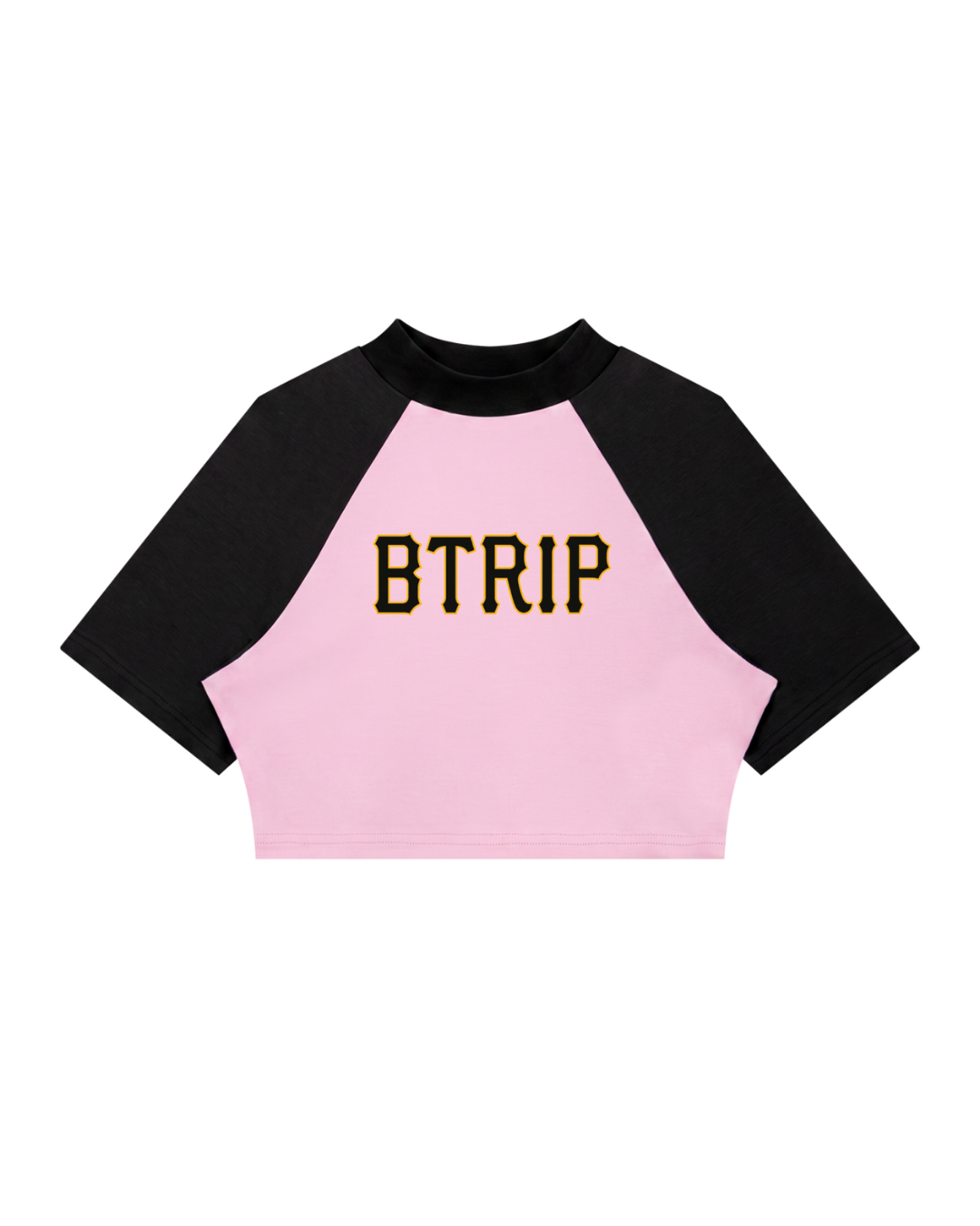 PIRVTES | Color Block Raglan Crop Tee
