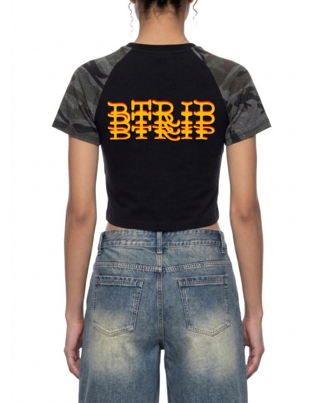 KELLY Camo Crop Tee