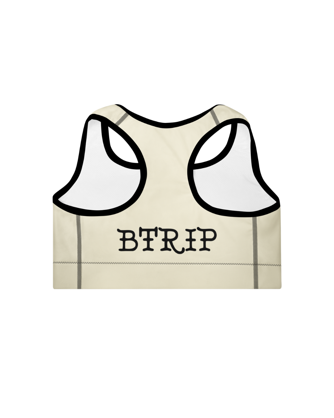 BTRIP Flame Racerback Sports Bra — Beige