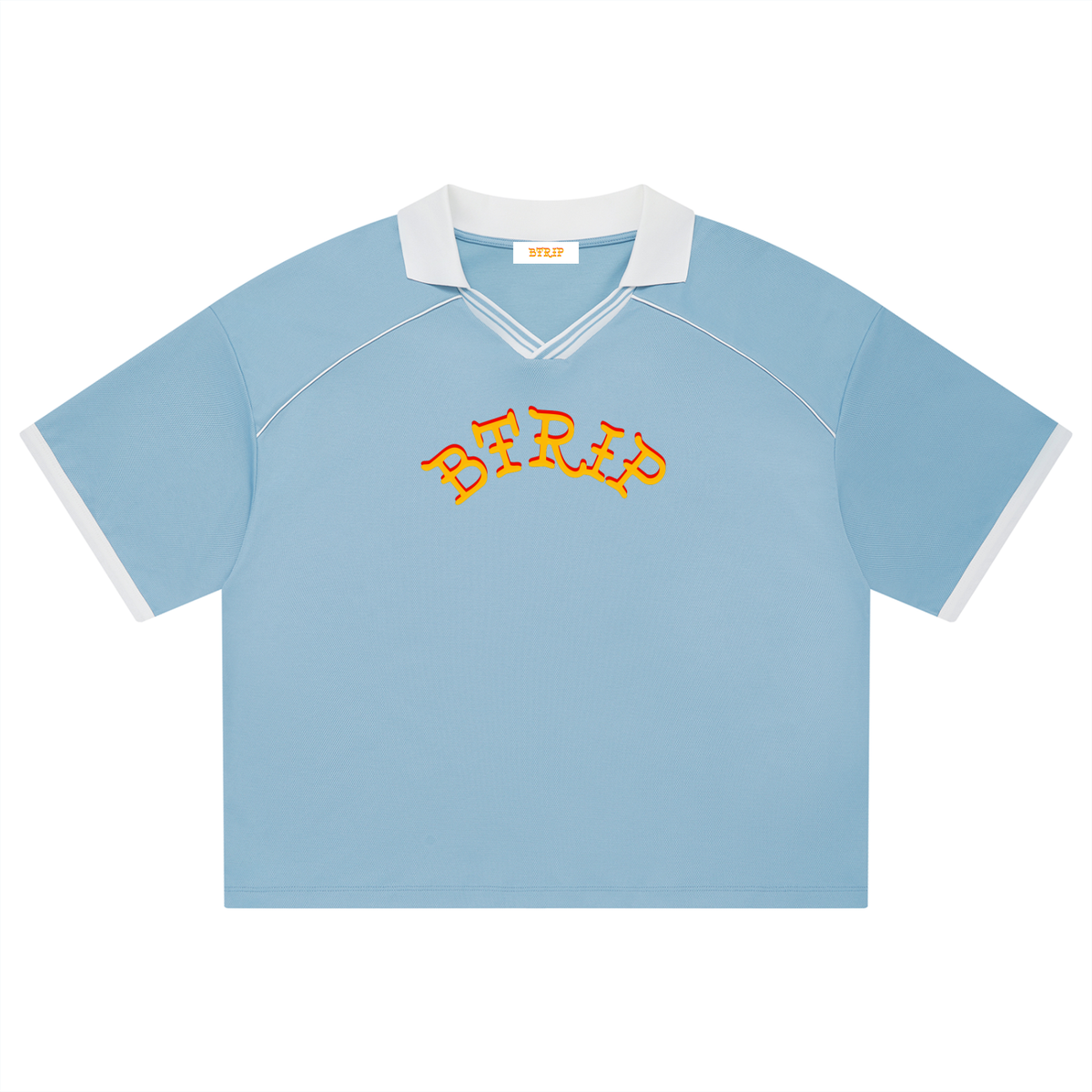 Unisex Collared Piping Boxy Soccer Jersey