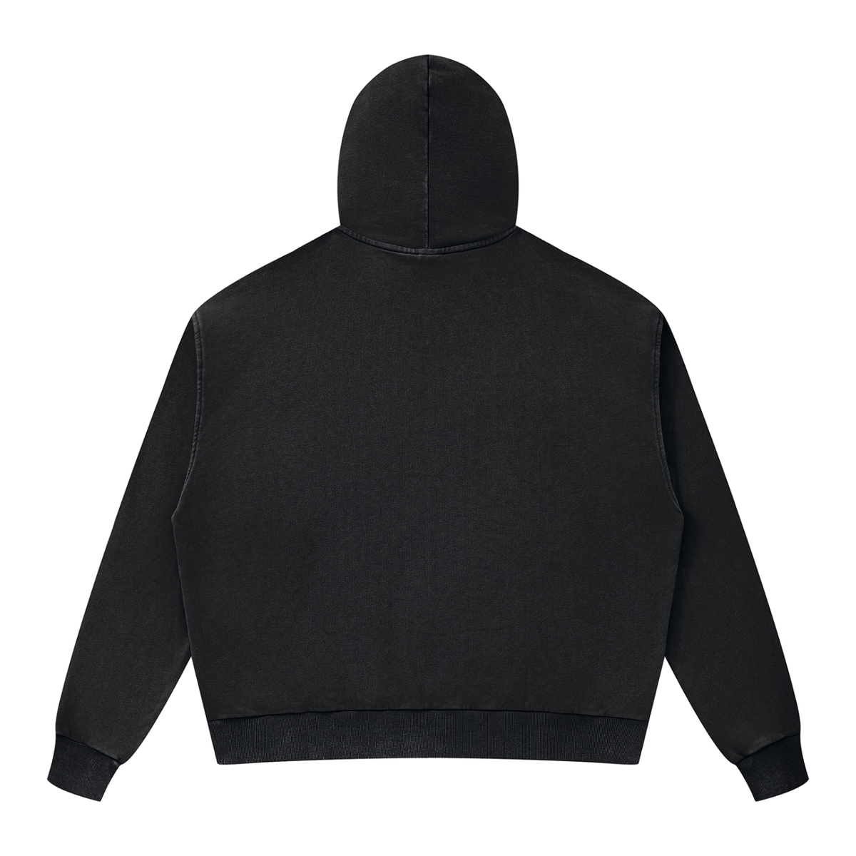 C&A | Unisex Mineral Wash Boxy Full Zip Hoodie