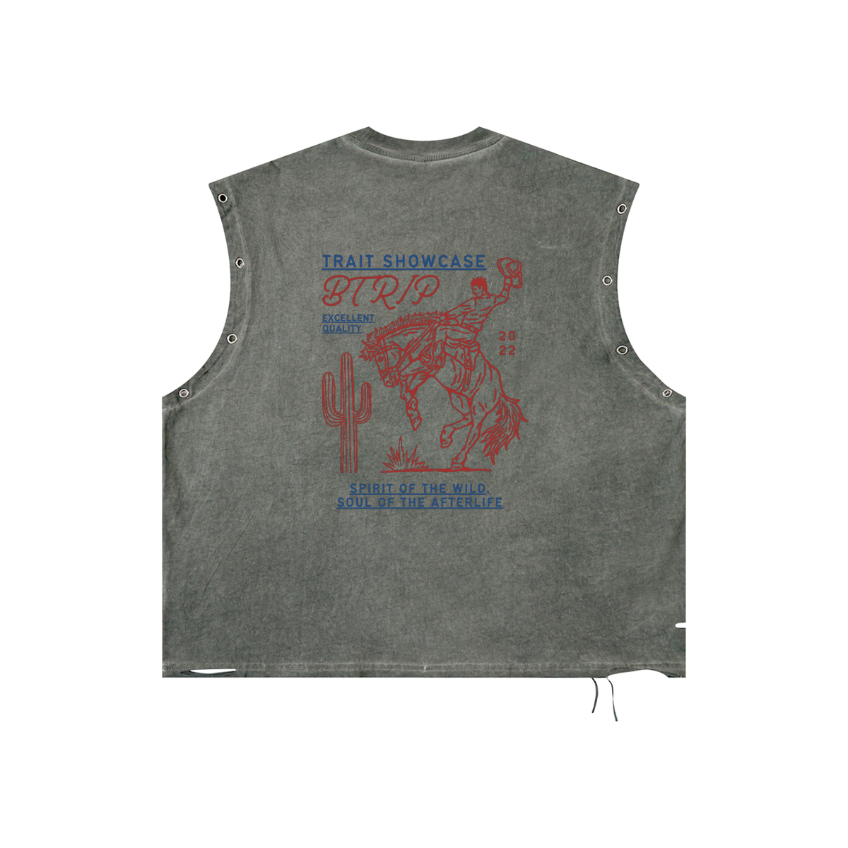 MVN UP | The Distressed Grommet Eyelet Tank Top