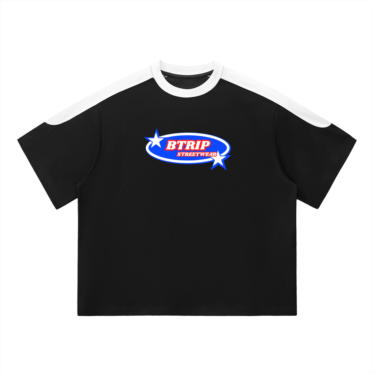BTRIP STREETWEAR | The Y2K Color Block Oversized Tee