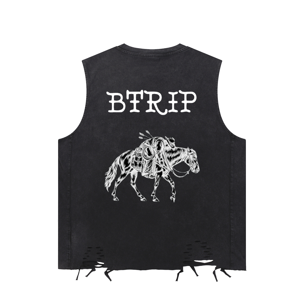MVN UP & DOWN 2 | The Snow Washed Raw-Hem Tank Top