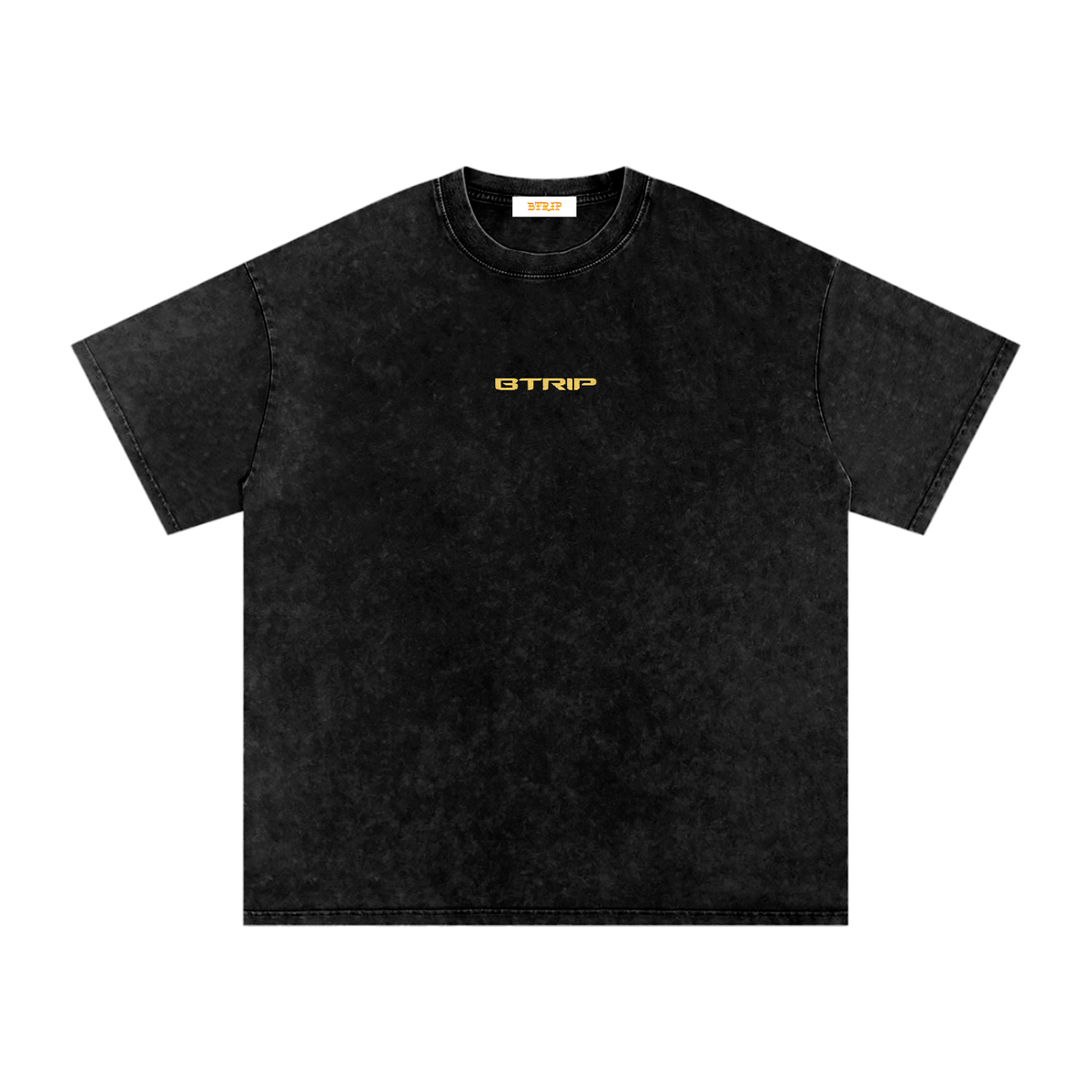 ROCK WITH U - Snow Washed Oversized Cotton T-Shirt