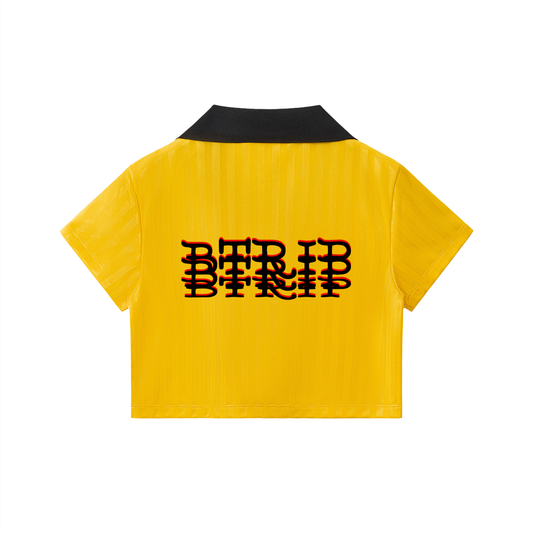 CVROLV - Contrast Collar Crop Jersey