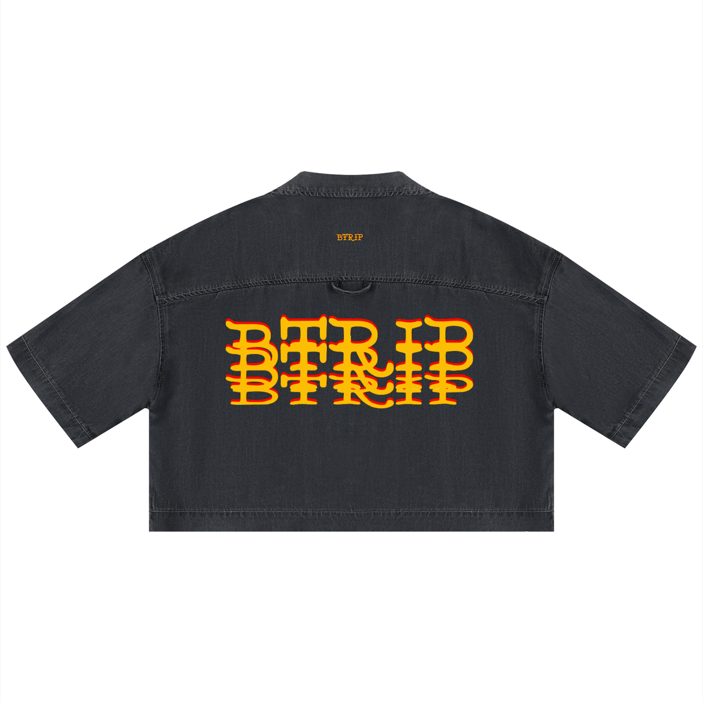 GVBV - Women's Vintage Wash Boxy Cropped Shirt