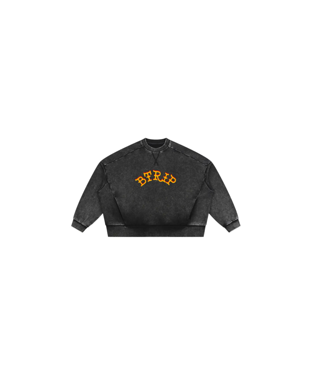 JEY DUO - Unisex Mineral Wash Boxy Sweatshirt