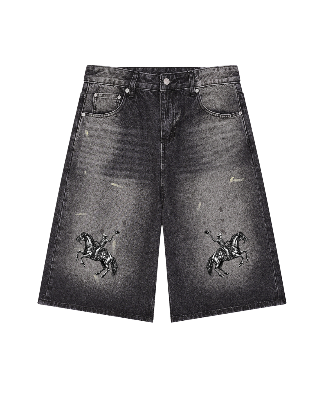 MVN DOWN | The Outlaw Denim Shorts — Washed, Wide & Ready to Ride