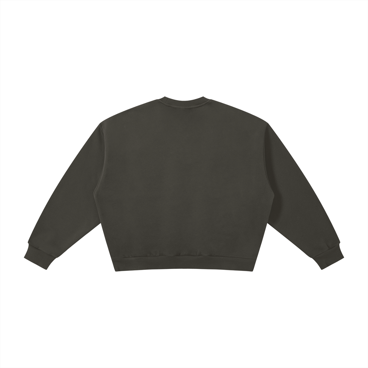 StiTChEd - Embroidered-logo Boxy Fleece Crewneck Sweatshirt