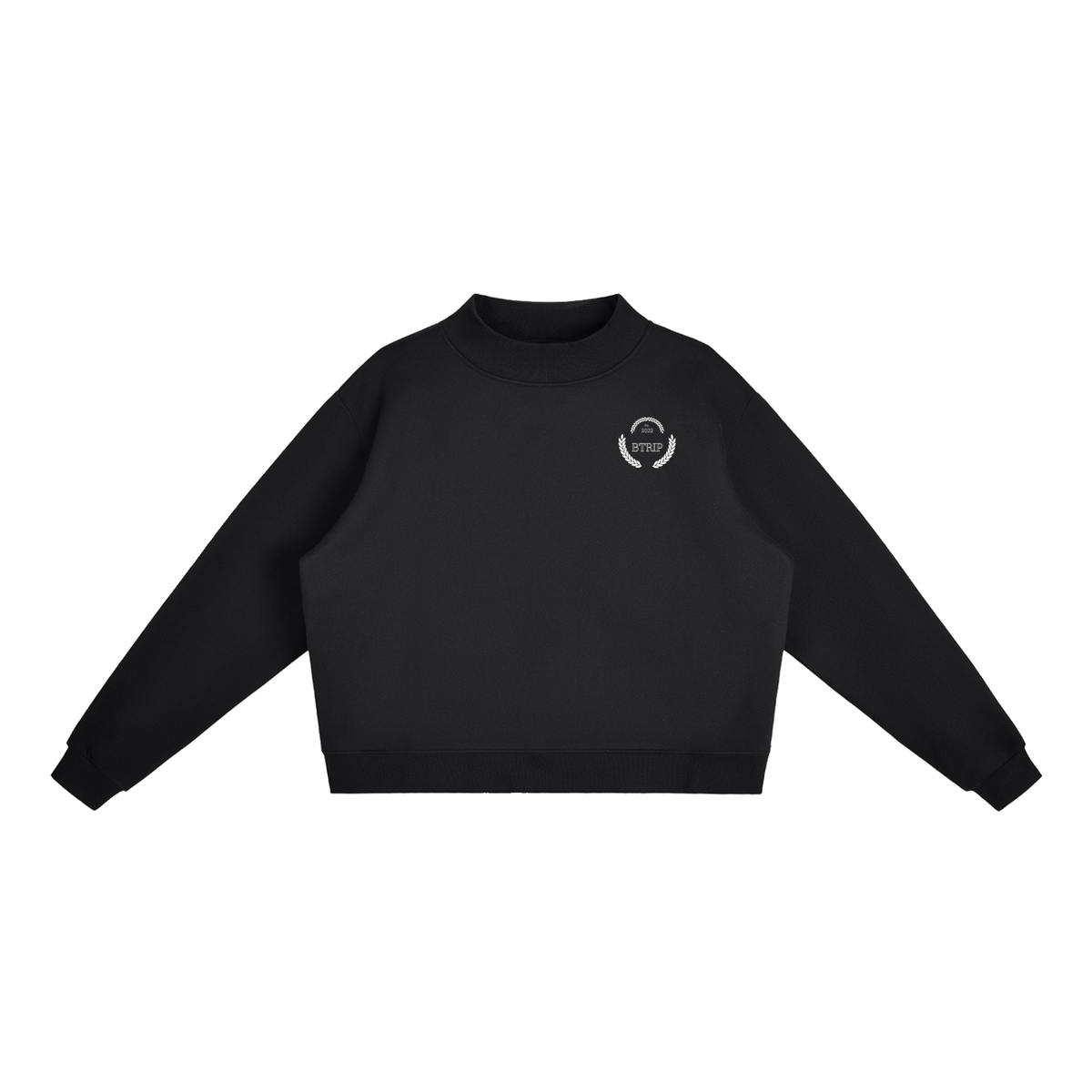 C&A | El Muñeco Fleece Mock-Neck Crew Sweatshirt
