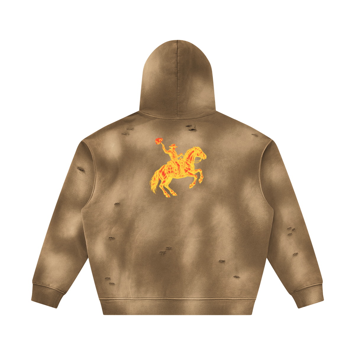 MVN UP | The Sunfade Frayed Fleece Hoodie
