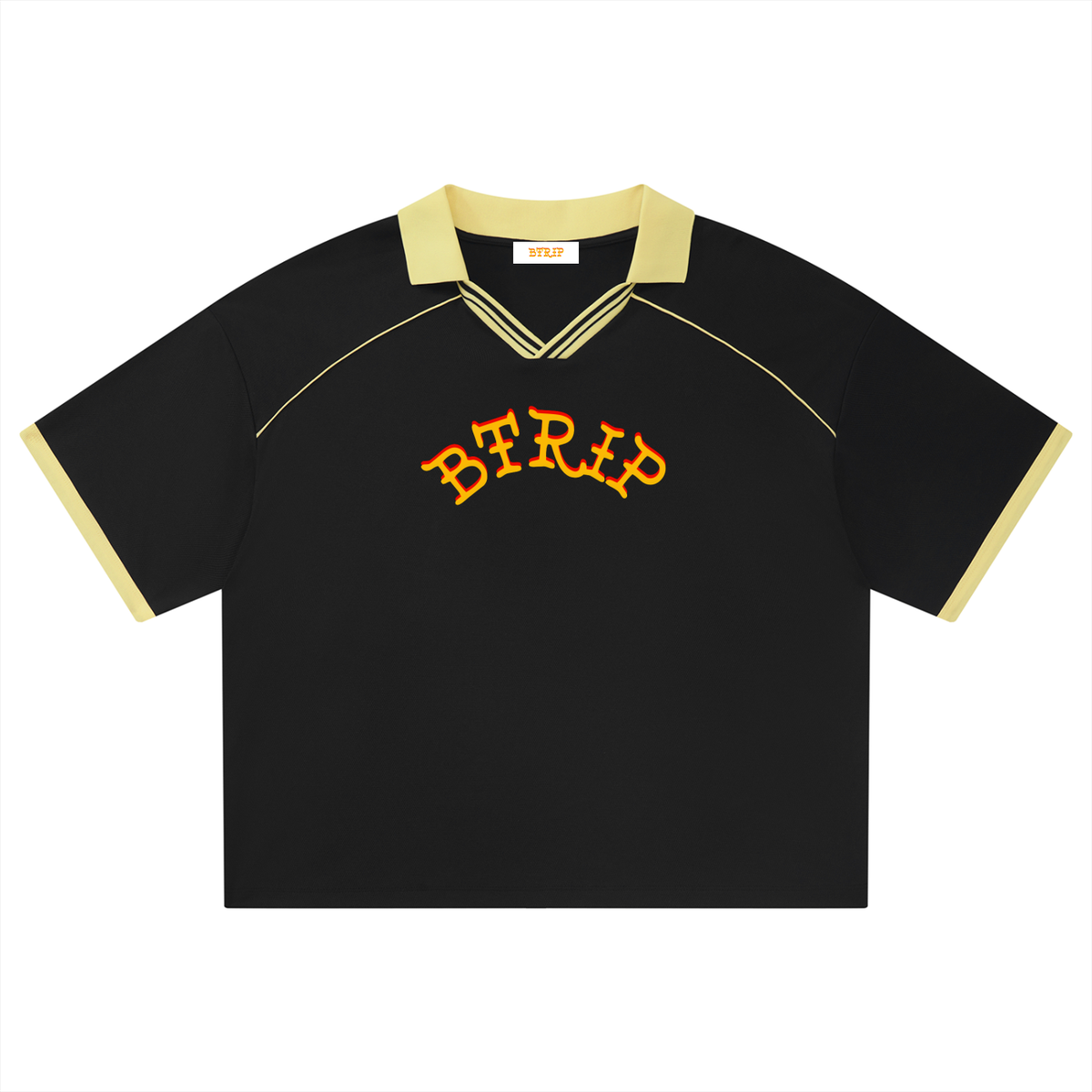 Unisex Collared Piping Boxy Soccer Jersey