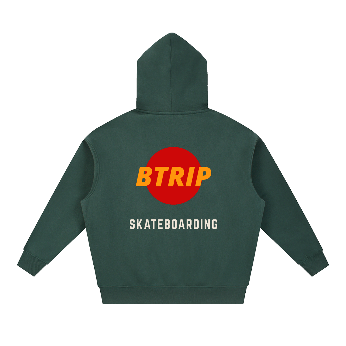 UNBREVKVBLE RED | The Essential Oversized Boxy Fleece Hoodie