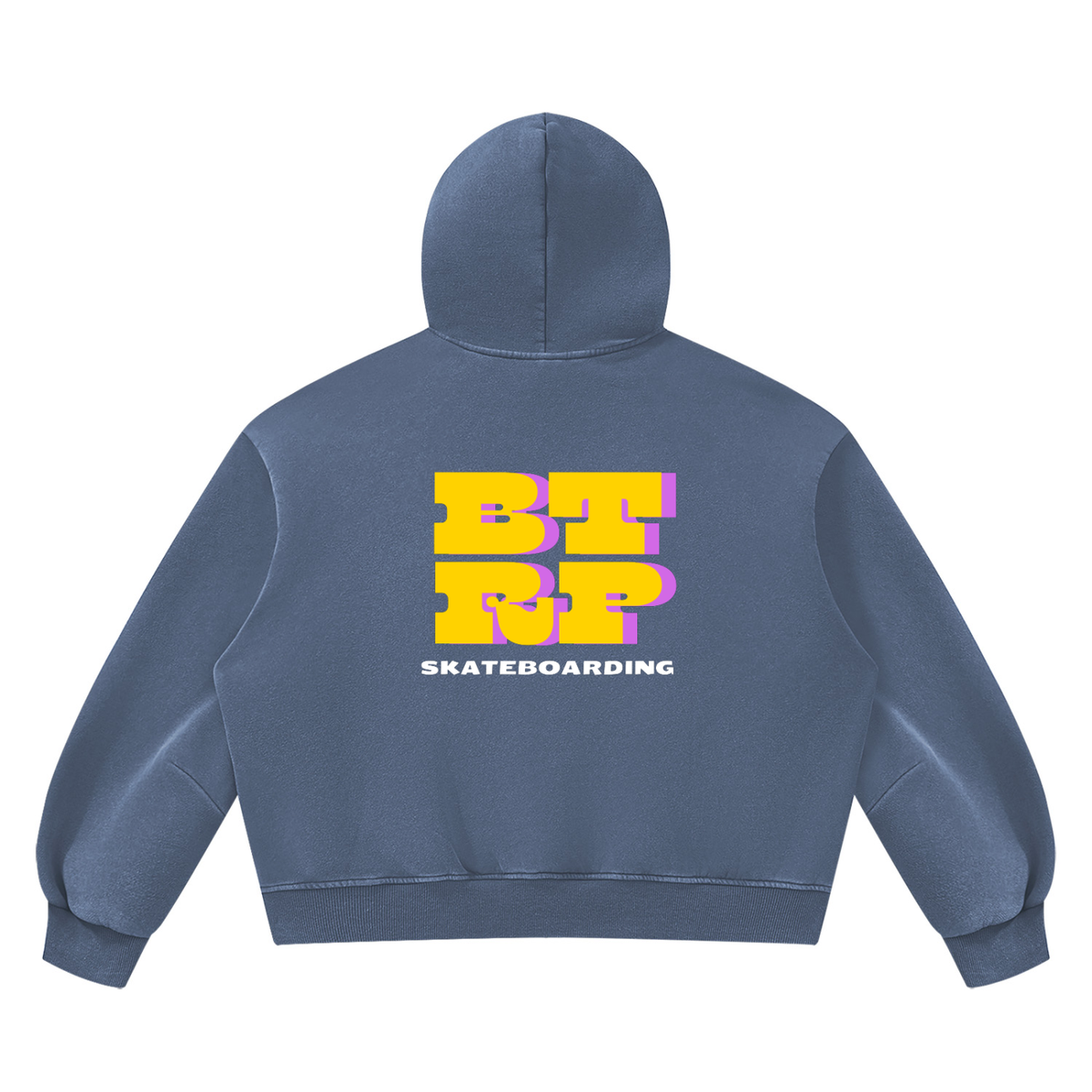 UNBREVKVBLE BTRP - Unisex Vintage Wash Boxy Fleece Hoodie