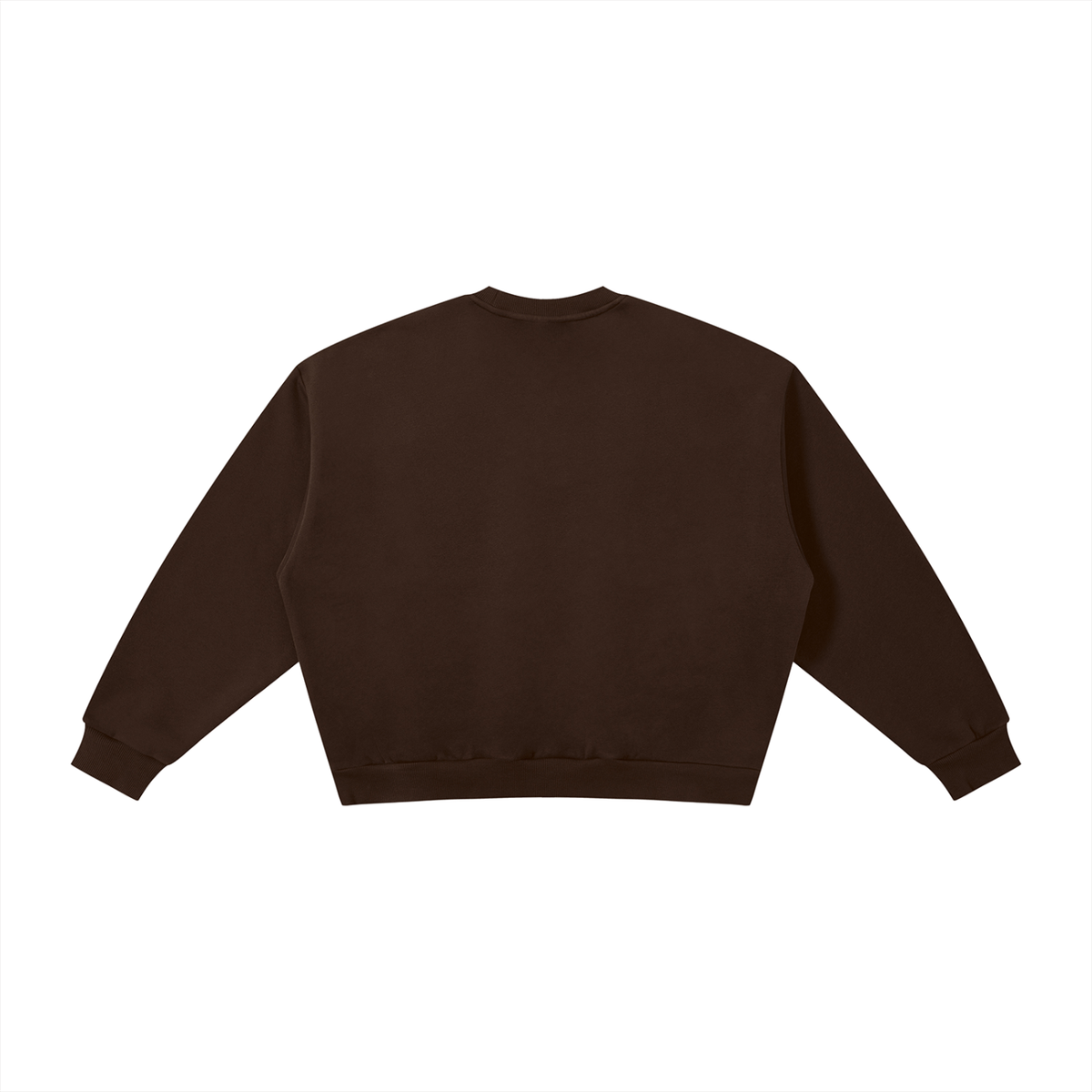StiTChEd - Embroidered-logo Boxy Fleece Crewneck Sweatshirt
