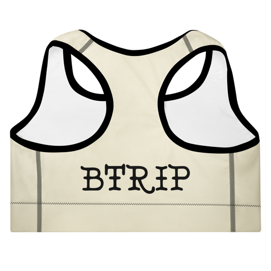 Flame Bra — Beige | Padded Sports Support