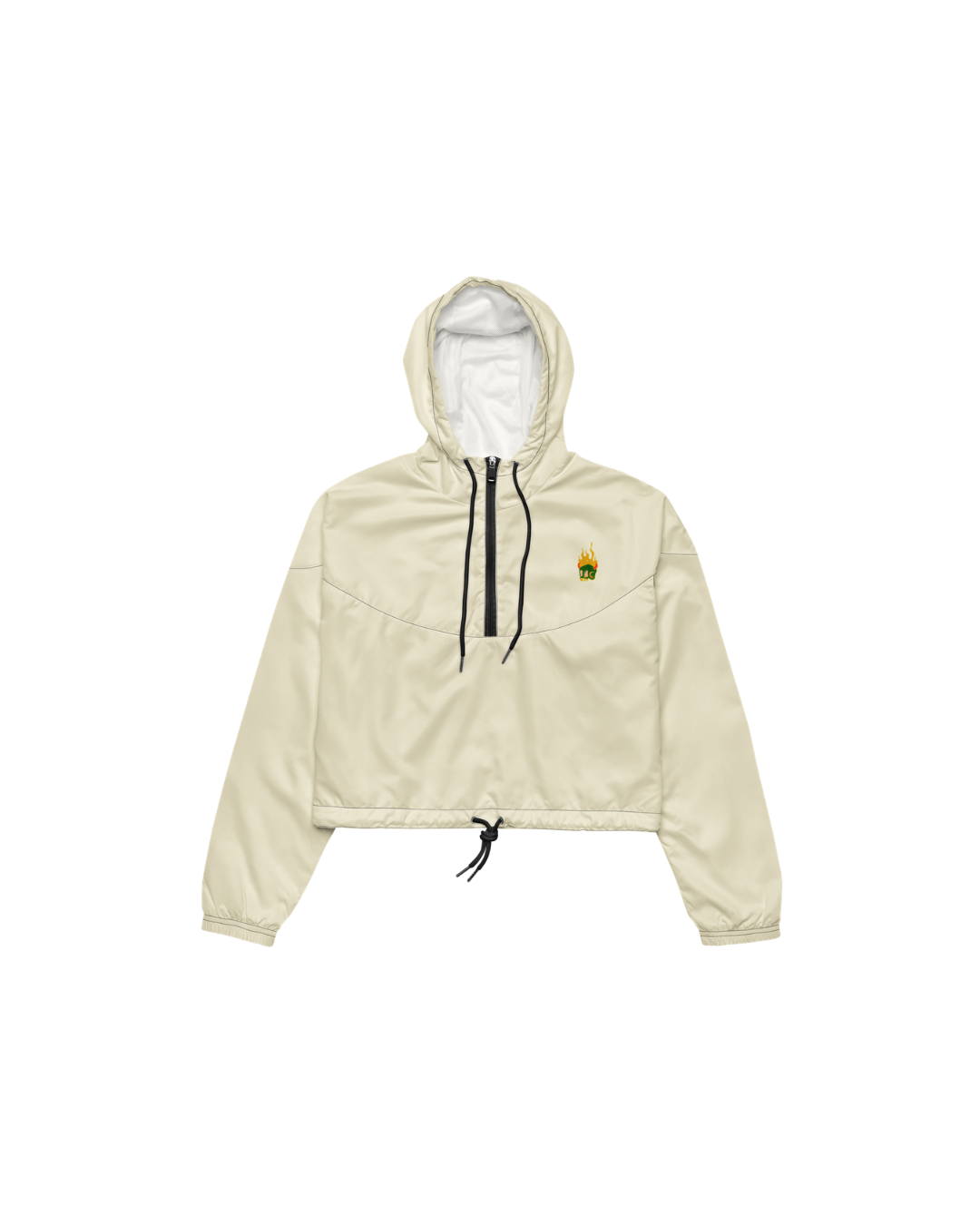 BTRIP Cropped Windbreaker - Beige