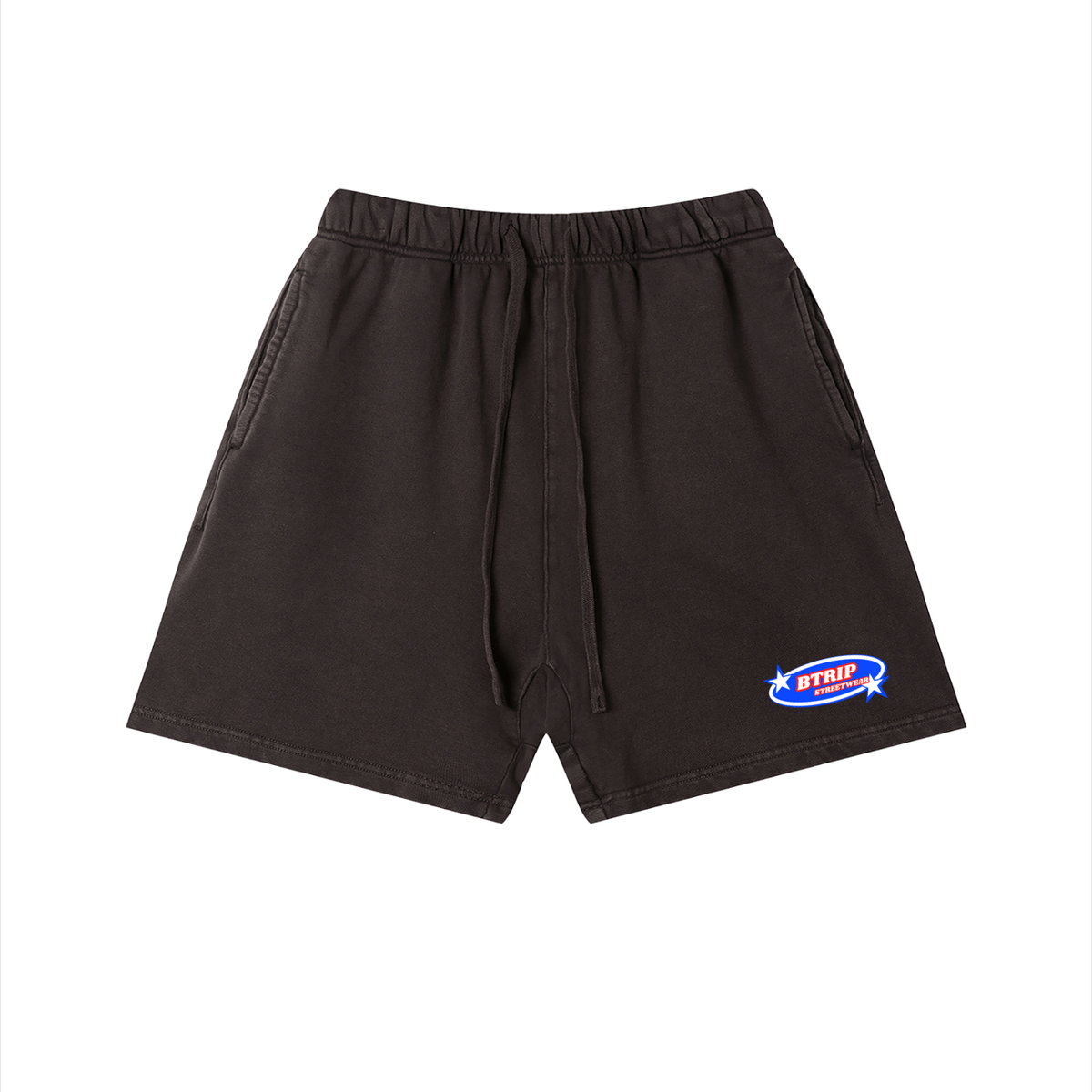 BTRIP STREETWEAR | Unisex Vintage Wash Cotton Shorts