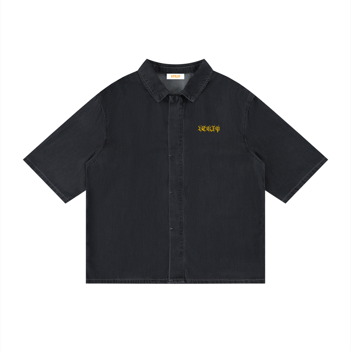 Unisex Vintage Wash Drop Shoulder Lyocell Shirt