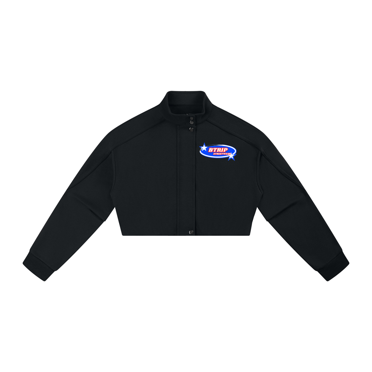 BTRIP STREETWEAR | Women's Cropped Button-Front Jacket