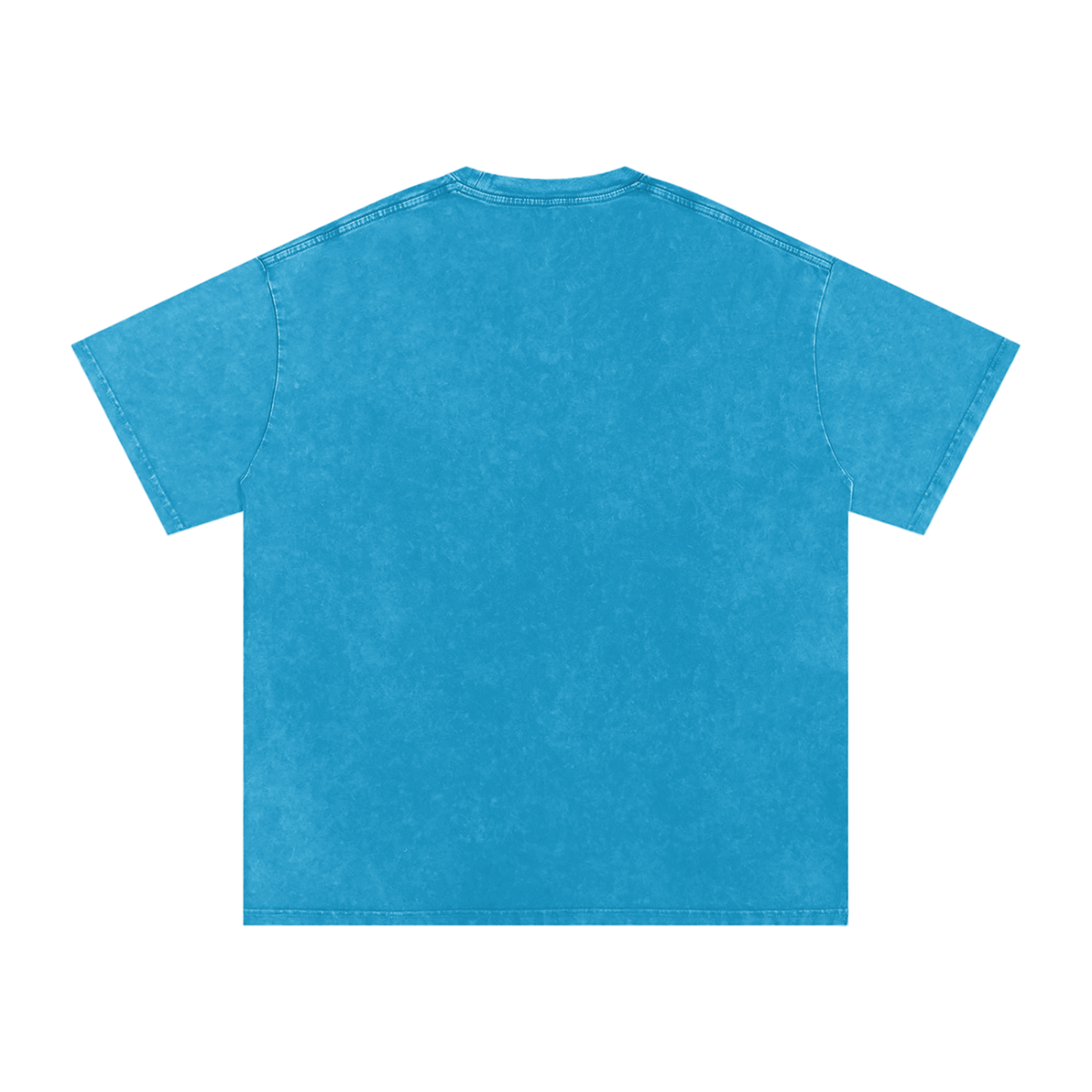ROCK WITH U - Snow Washed Oversized Cotton T-Shirt