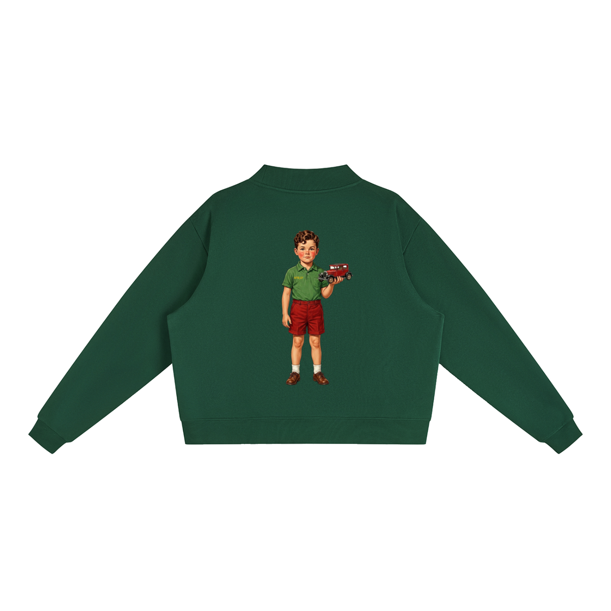 C&A | El Muñeco Fleece Mock-Neck Crew Sweatshirt