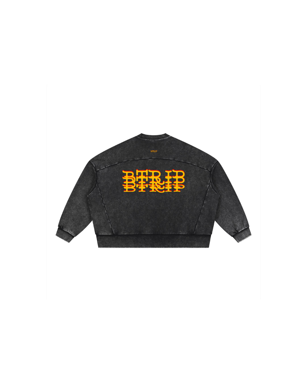 JEY DUO - Unisex Mineral Wash Boxy Sweatshirt