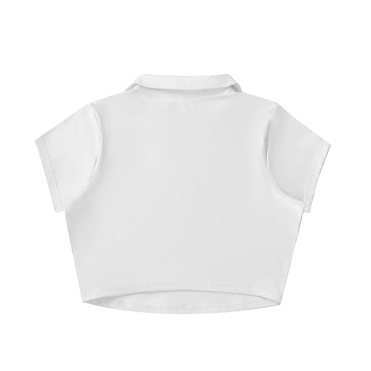MOVE LIKE THIS | The V-Neck Lapel Crop Polo Top