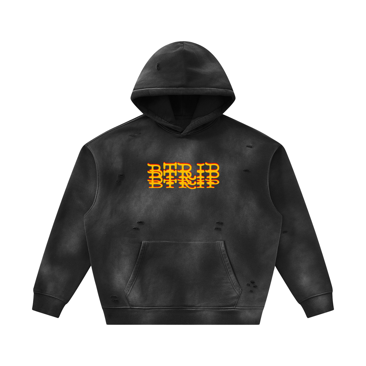 MVN UP | The Sunfade Frayed Fleece Hoodie