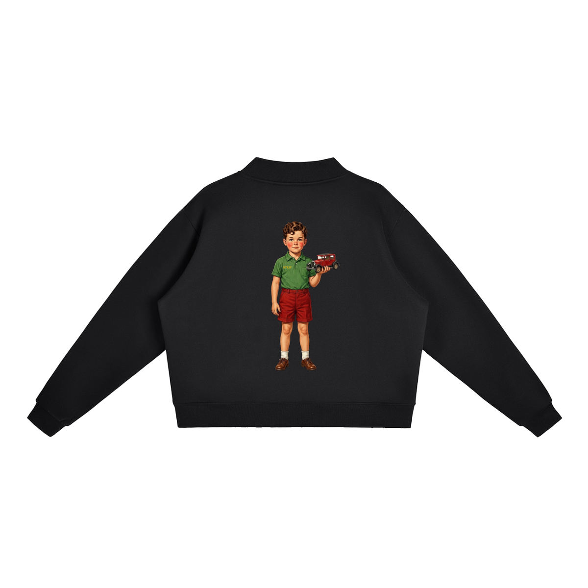 C&A | El Muñeco Fleece Mock-Neck Crew Sweatshirt