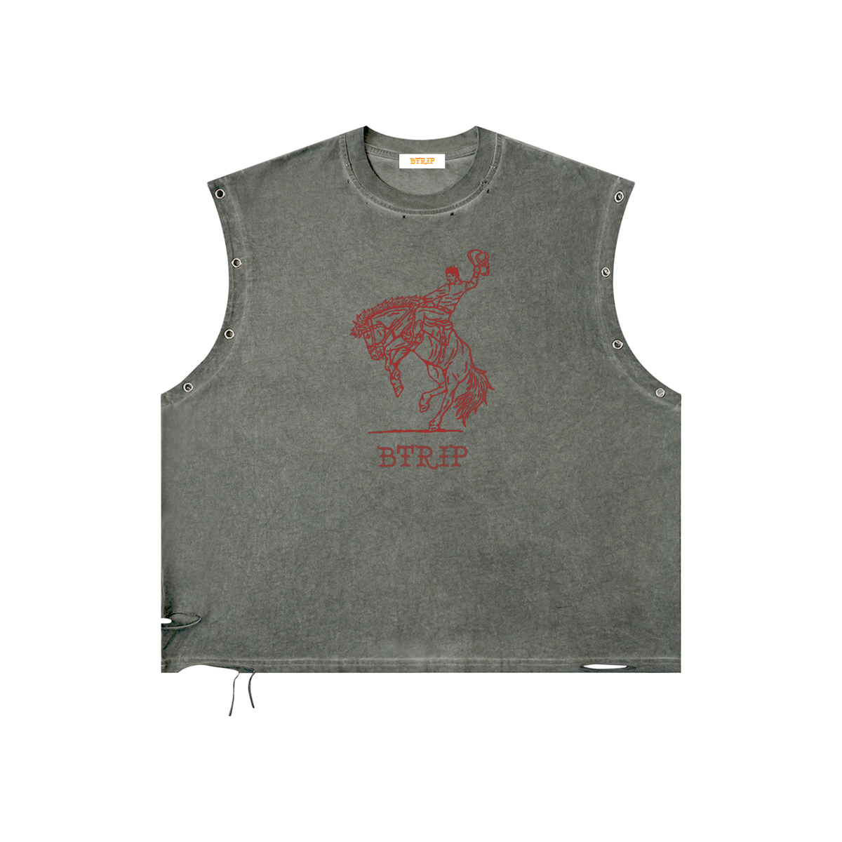 MVN UP | The Distressed Grommet Eyelet Tank Top