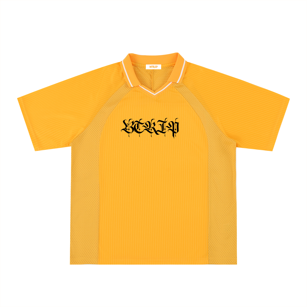 Striped V-Neck Soccer Jersey