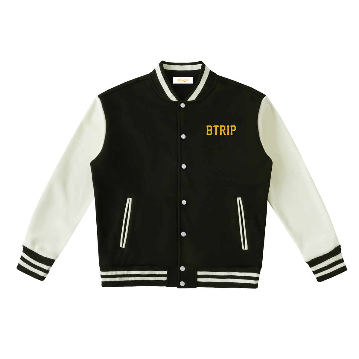 PIRVTES - Two-Tone Fleeced Varsity Jacket