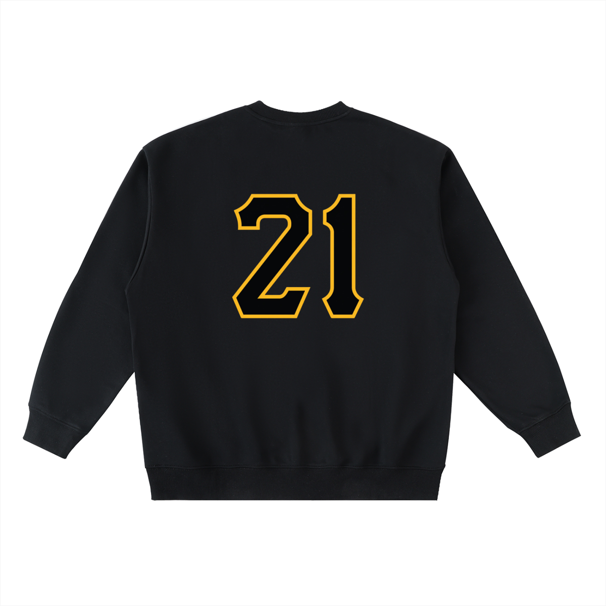PIRVTES - Oversized Crewneck Taped Sweatshirt