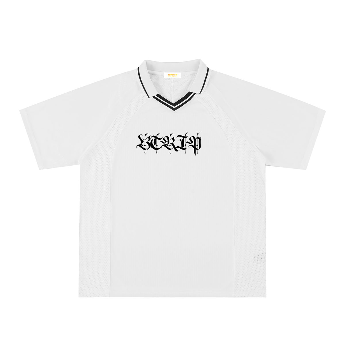 Striped V-Neck Soccer Jersey