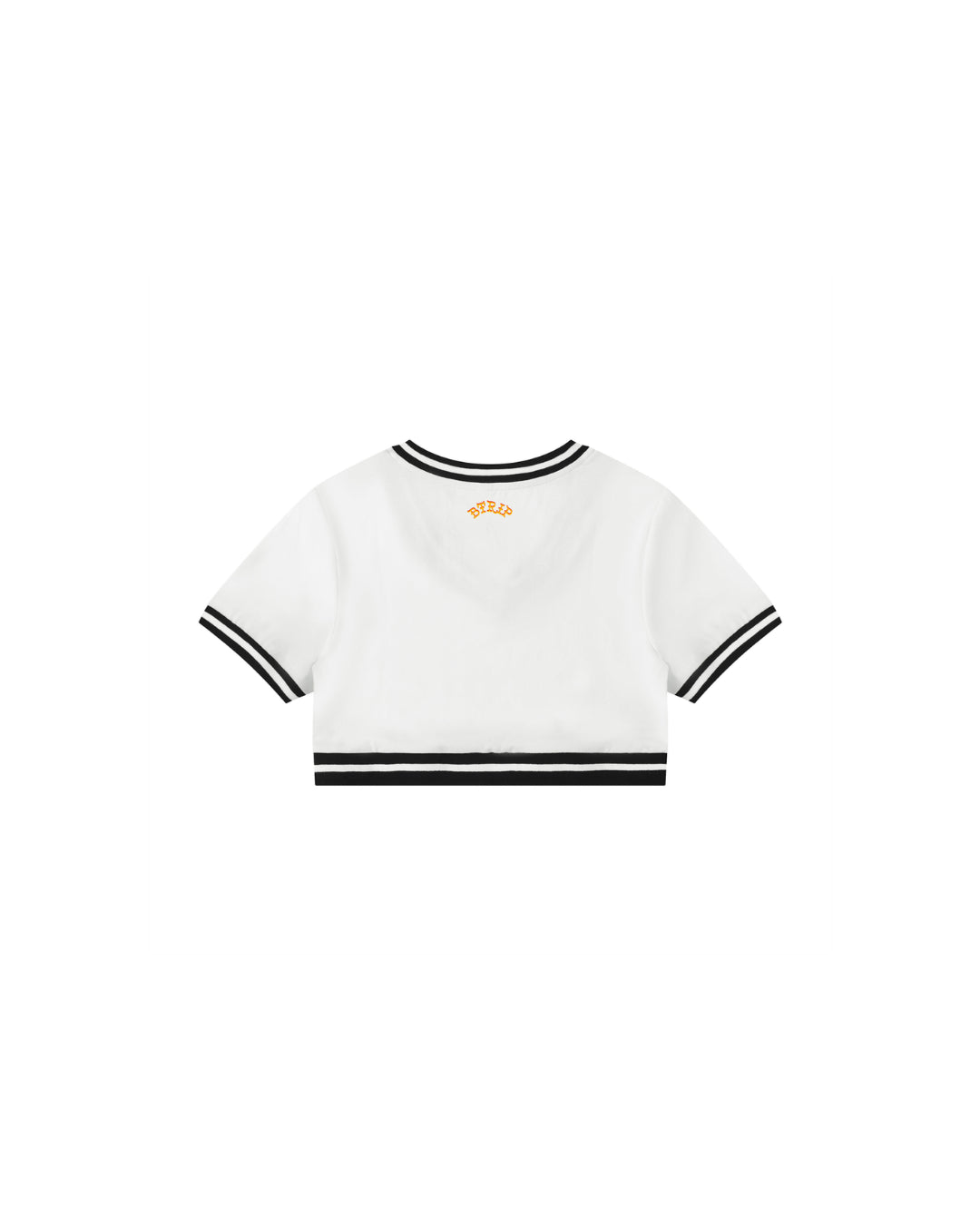 GUVYNVBO Color Block V-Neck Crop Tee