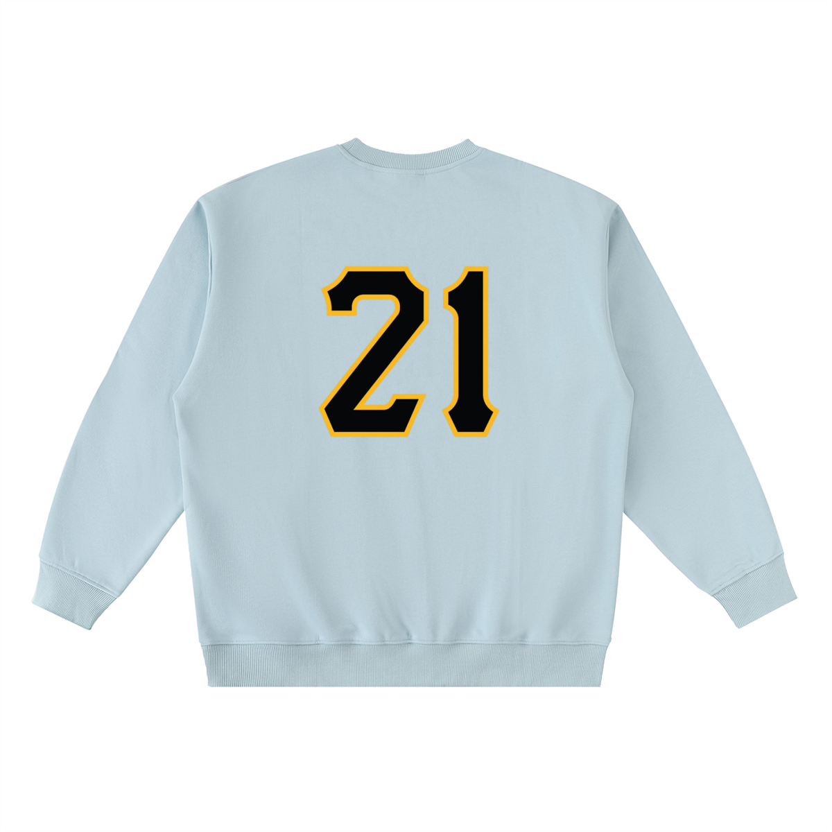 PIRVTES - Oversized Crewneck Taped Sweatshirt