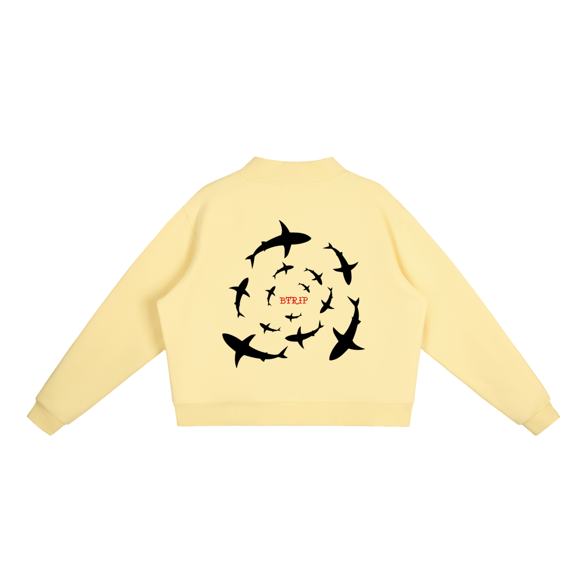 Essential Fleece Mock-Neck Crew Sweatshirt