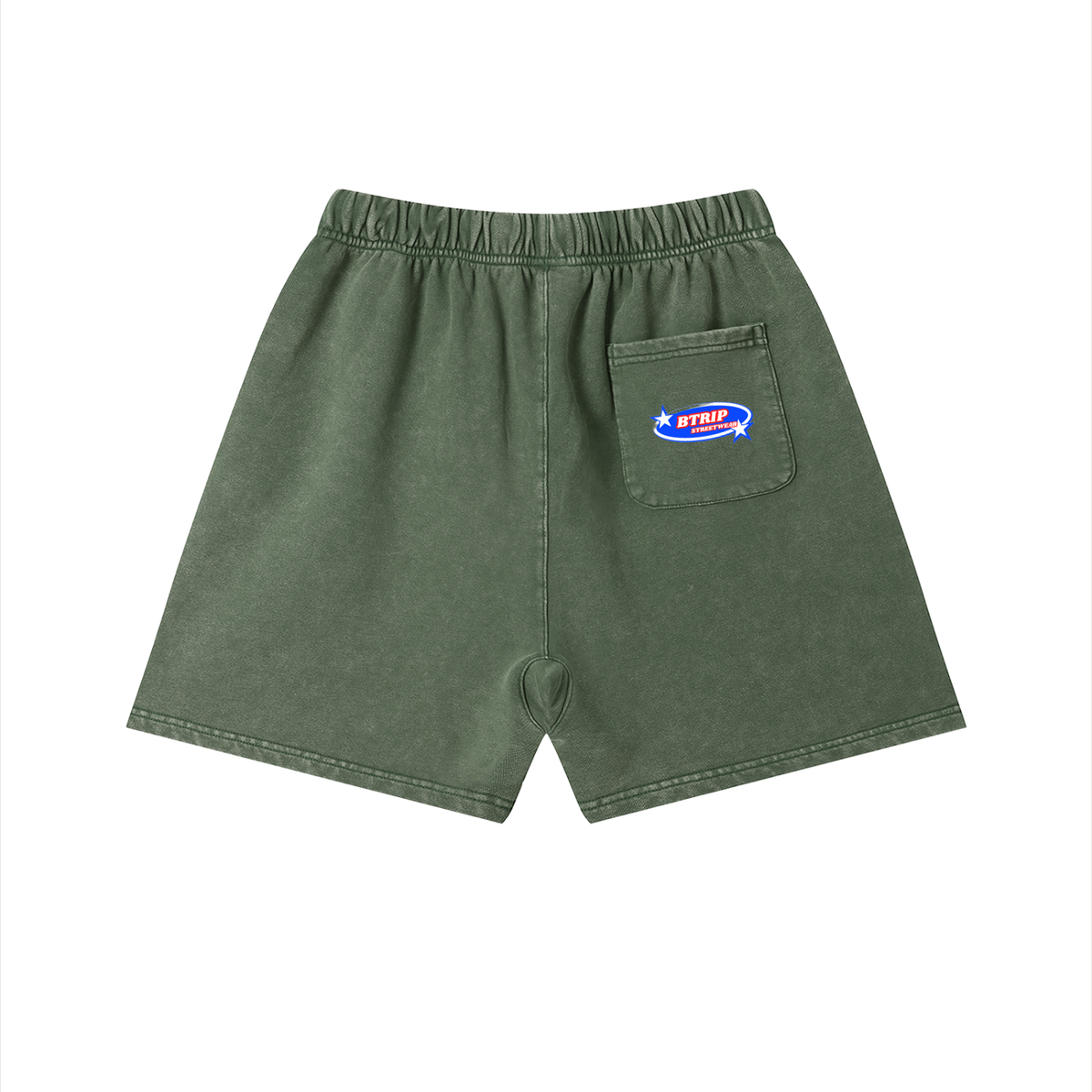 BTRIP STREETWEAR | Unisex Vintage Wash Cotton Shorts