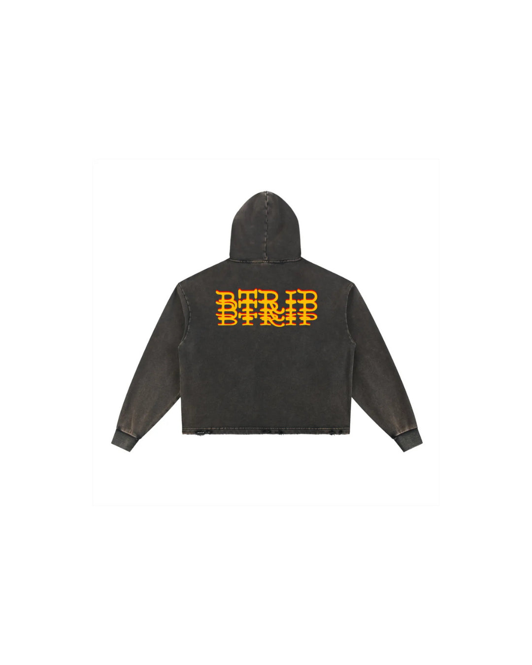 LIMV Vintage Washed Fleece Hoodie — Frayed