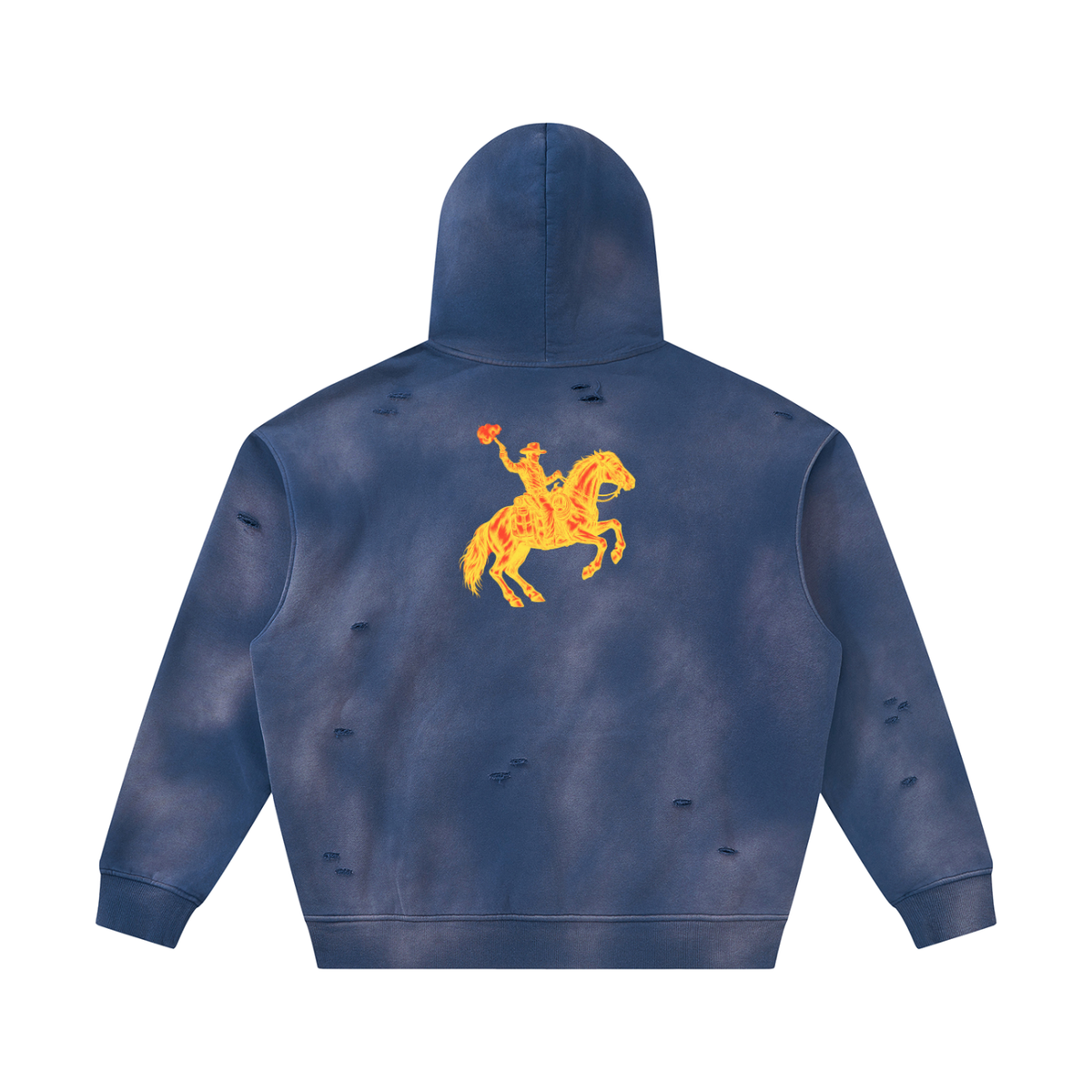 MVN UP | The Sunfade Frayed Fleece Hoodie
