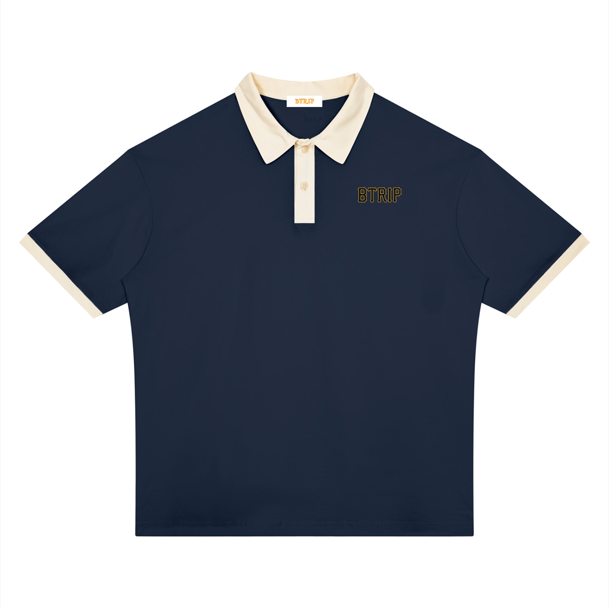 PIRVTES - Unisex Color Block Polo Shirt