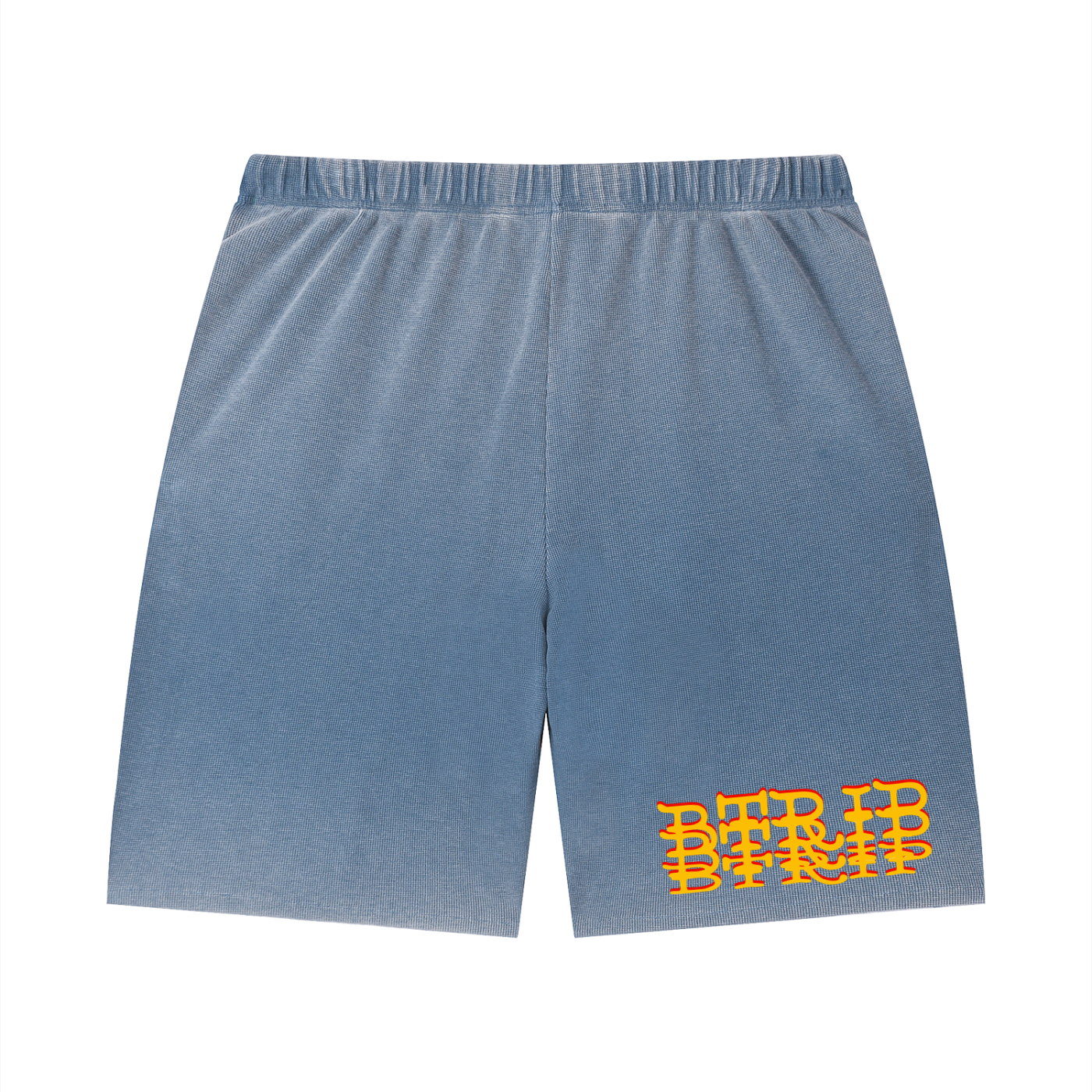 LOCVL - Sunfade Waffle Raw Hem Shorts