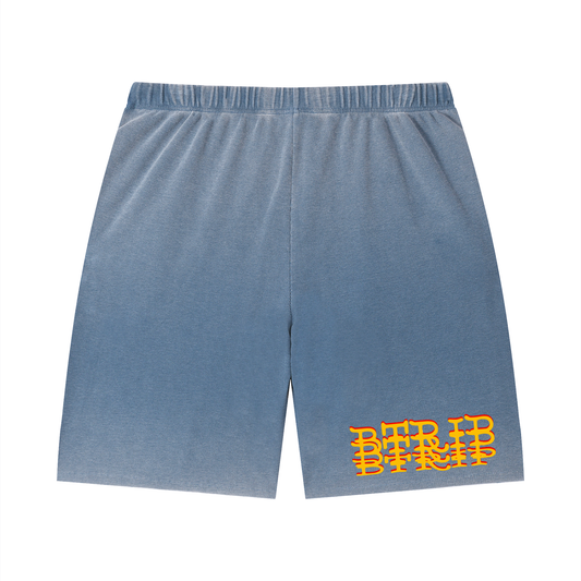 LOCVL - Sunfade Waffle Raw Hem Shorts