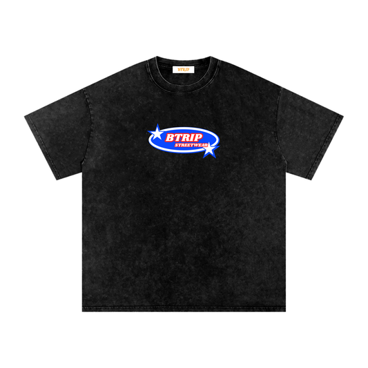 BTRIP STREETWEAR | Snow Washed Oversized Cotton T-Shirt